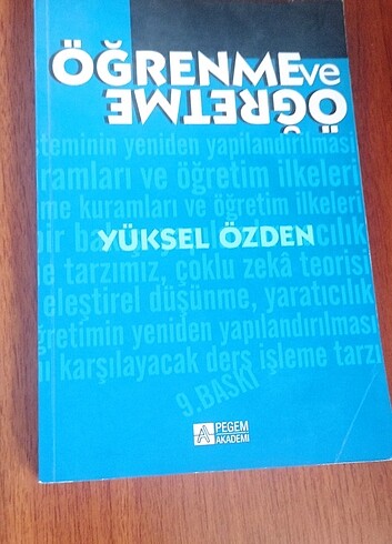 Öğrenme Ve Öğretme - Yüksel Özden 