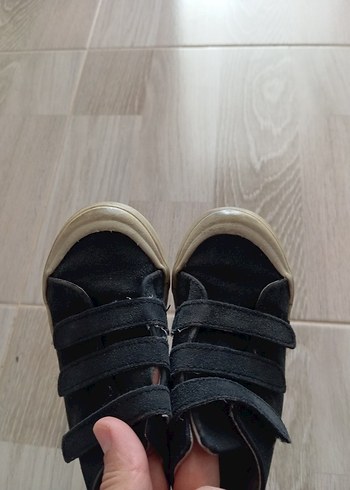 Paulmark Gri Erkek Çocuk Spor Ayakkabı Velcro Bantlı