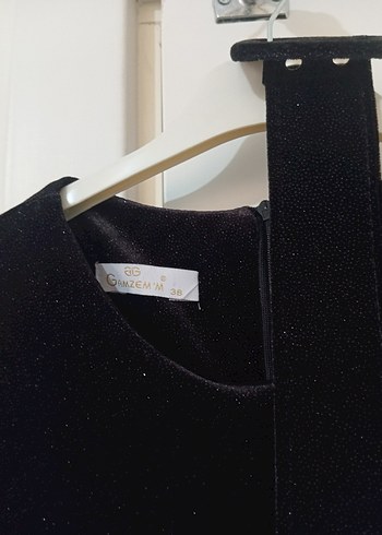 Siyah Uzun Kollu Yüksek Yakalı Uzun Elbise - Görsel 5