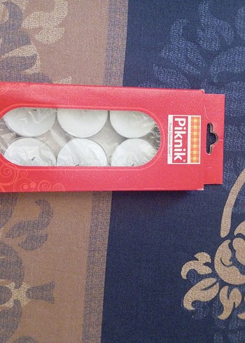 Piknik 10 Adet Beyaz Tea Light Mum - Görsel 2