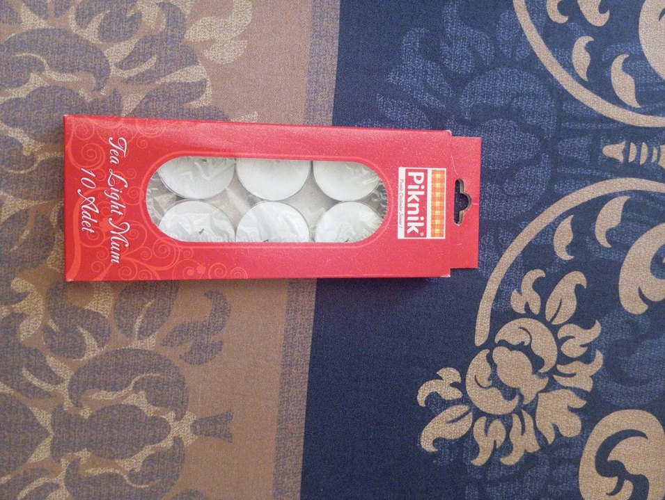 Piknik 10 Adet Beyaz Tea Light Mum - Görsel 2