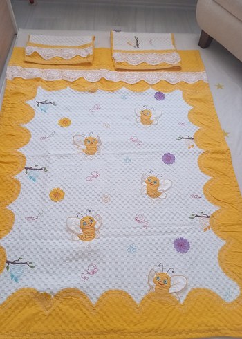 Sarı Nakışlı Renkli çocuk pikesi - Görsel 2