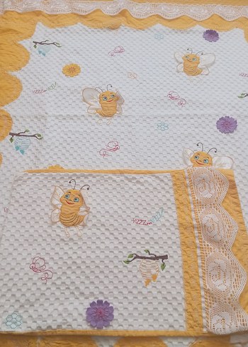 Sarı Nakışlı Renkli çocuk pikesi - Görsel 6