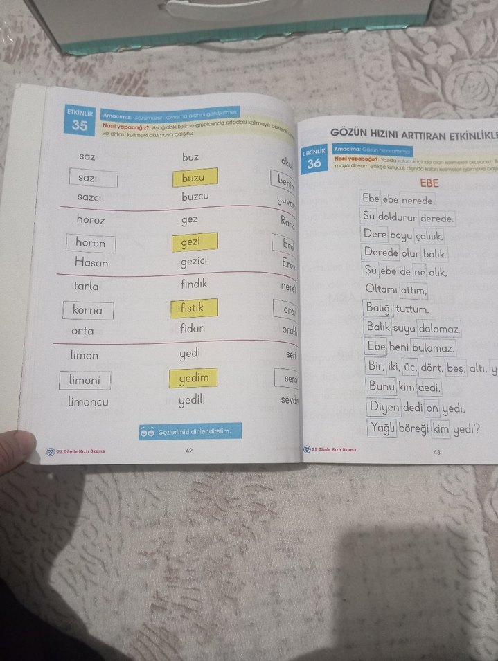 21 Günde Hızlı Okuma 1. Sınıf Kitabı - Görsel 5