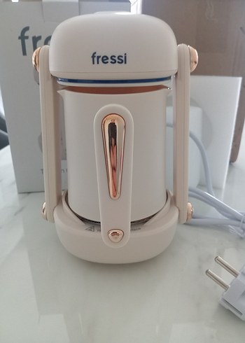Pastel Beyaz Fressi türk kahve makinası - Görsel 2