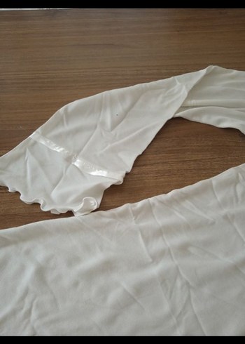 Beyaz Lohusa ve Emzirme Gecelik V Yaka - Görsel 2