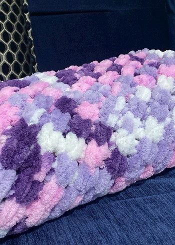 Çocuklar için Çok Renkli Örgü Battaniye bebek battaniyesi - Görsel 2