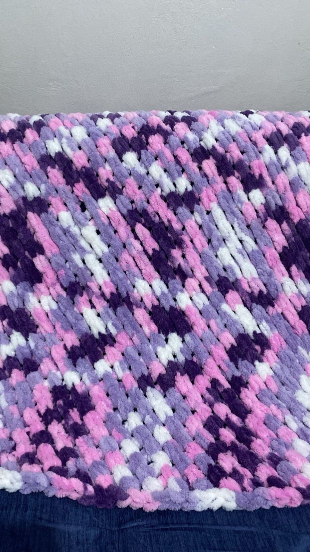 Çocuklar için Çok Renkli Örgü Battaniye bebek battaniyesi - Görsel 3