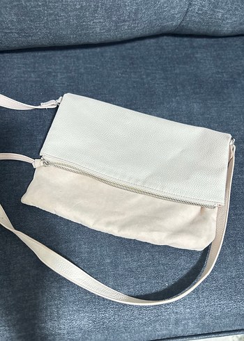 Beden Bej Deri Minimalist Kadın Çantası