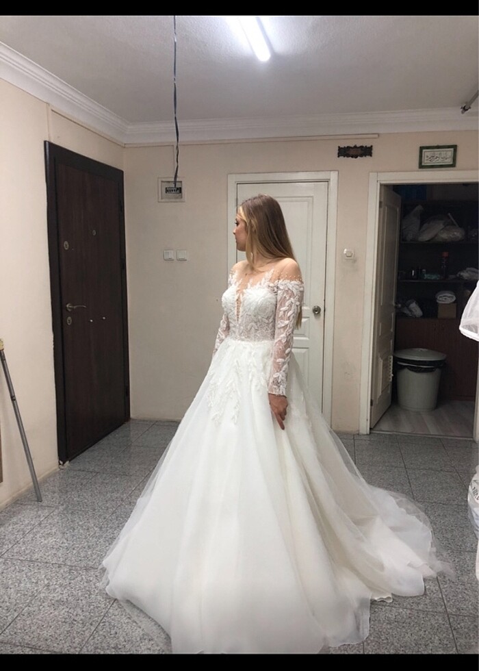 Gelinlik S-M beden uyumlu - Görsel 4