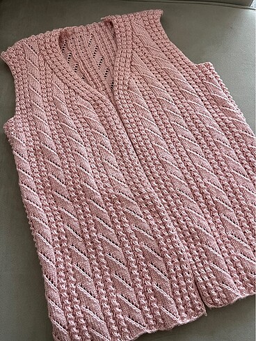 Kadın örgü yelek - Görsel 3
