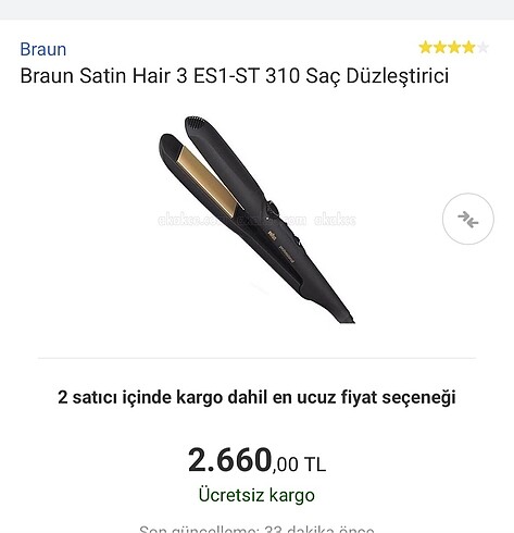 Braun satin hair 3 saç düzleştirici