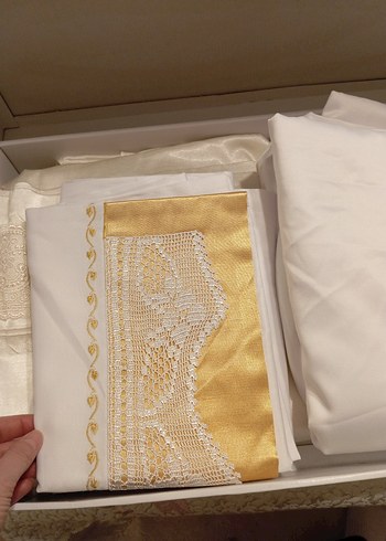  Beden beyaz Renk dantelli ipek saten nevresim takımı