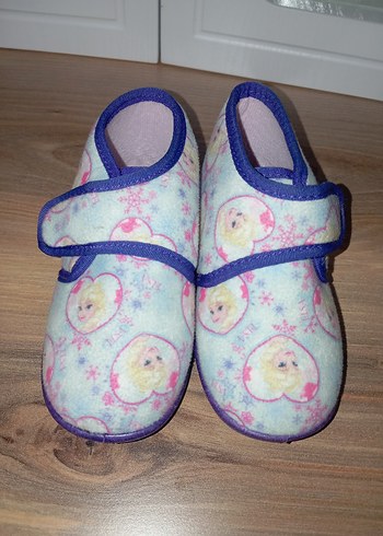 Kız Çocuk Mavi elsa ev ayakkabısı - Görsel 2