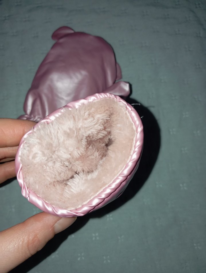 Kız Çocuk Pembe kar Eldiveni - Görsel 4