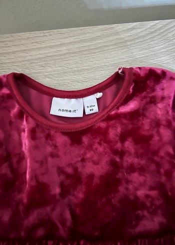 Diğer Bordo Kız Çocuk Piliseli Uzun Kollu Elbise