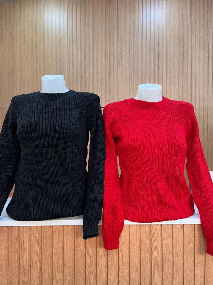 Kahverengi Kadın Kısa Triko Kazak - Görsel 2