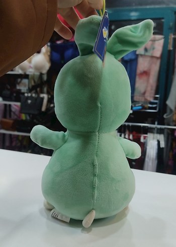 Renkli Yeşil Peluş Tavşan Oyuncak - Görsel 3