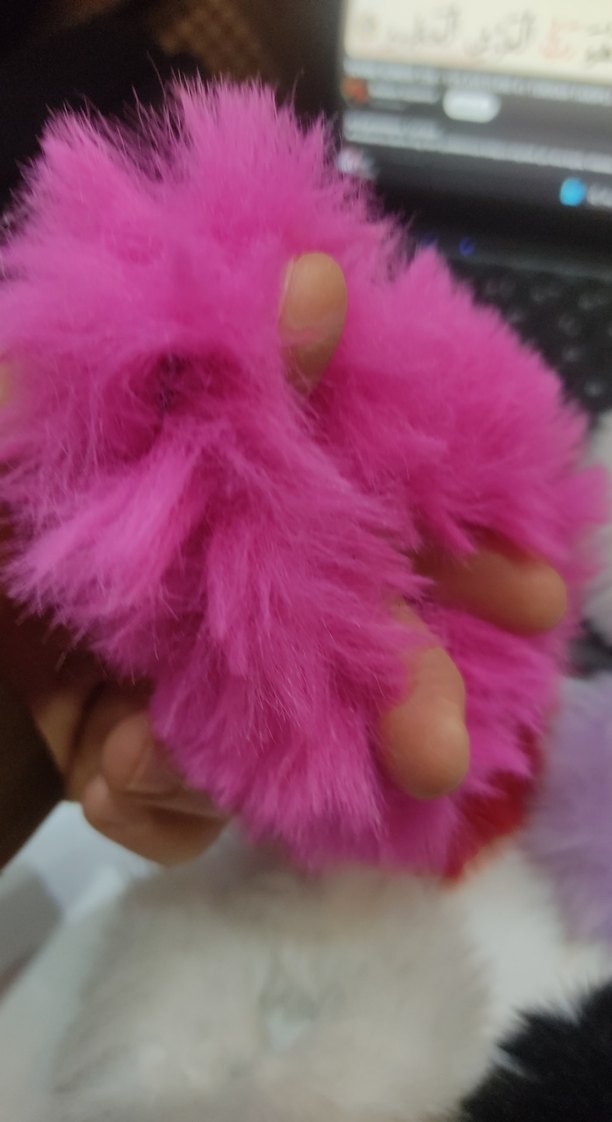 Renkli Kürklü Kadın Saç Tokası Seti - Görsel 3