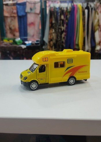 Sarı Renkli Oyuncak Karavan Araba - Görsel 3
