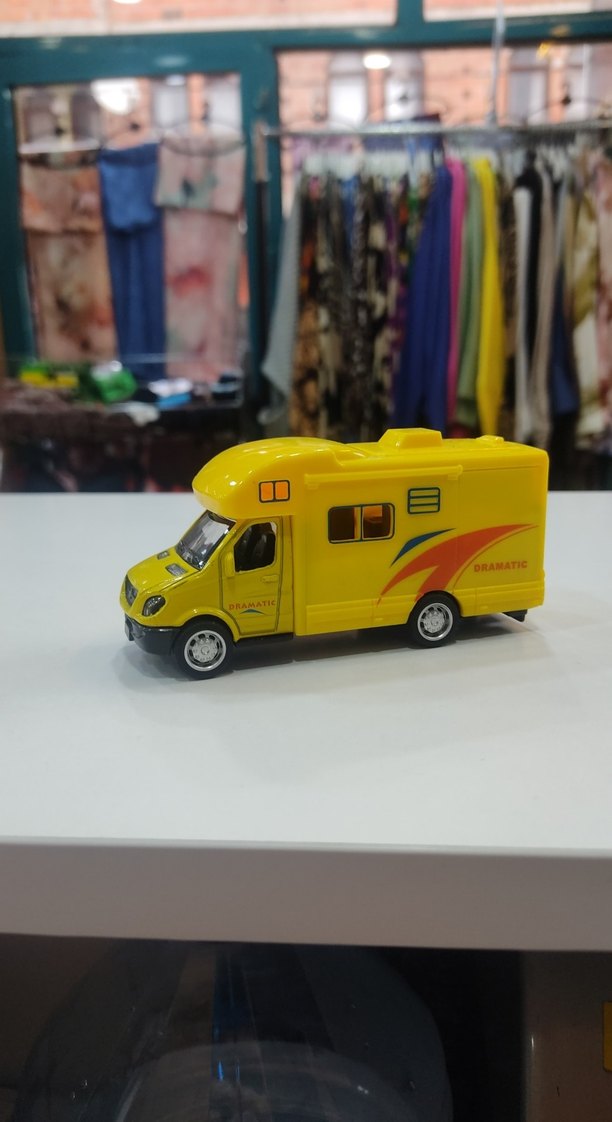 Sarı Renkli Oyuncak Karavan Araba - Görsel 3