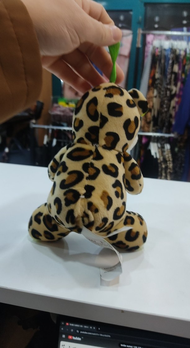 Renkli Leopar Desenli Peluş Oyuncak - Görsel 4