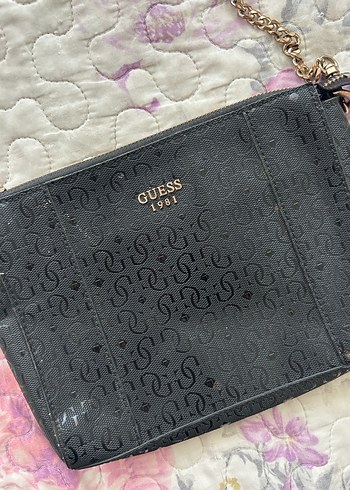 Orijinal Siyah Guess Deri Kadın Çanta