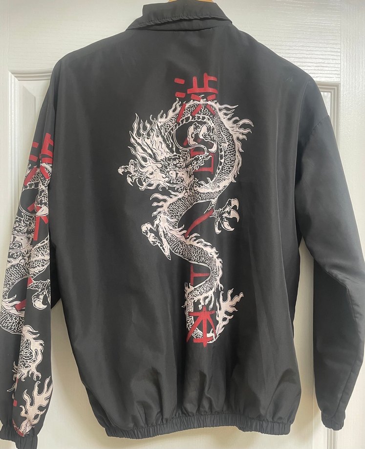 Siyah renk Yüksek Yakalı Kadın Fermuarlı Yağmurluk - Görsel 4