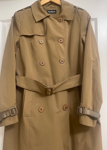 NetWork Kemerli  Midi Trençkot - Görsel 4
