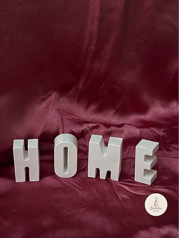 Diğer Home yazısı dekoratif obje