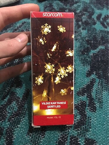 Işıklı kar tanesi şerit let