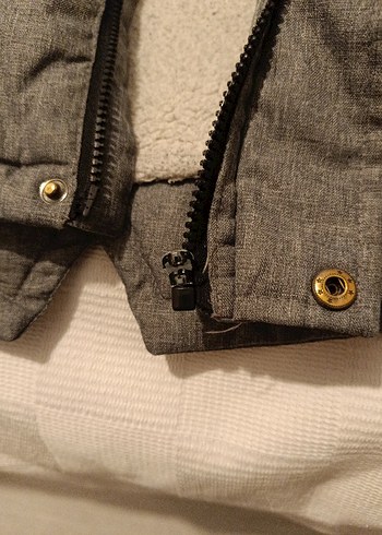 Gri Erkek Çocuk Fermuarlı Kapüşonlu Ceket - Görsel 3