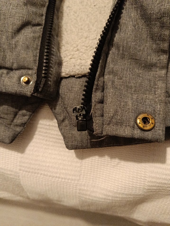 Gri Erkek Çocuk Fermuarlı Kapüşonlu Ceket - Görsel 3