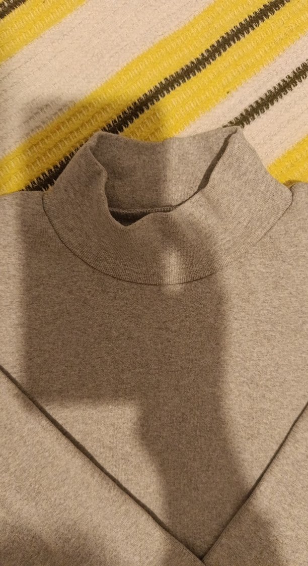 Gri  Triko Balıkçı Yaka Kazak - Görsel 2