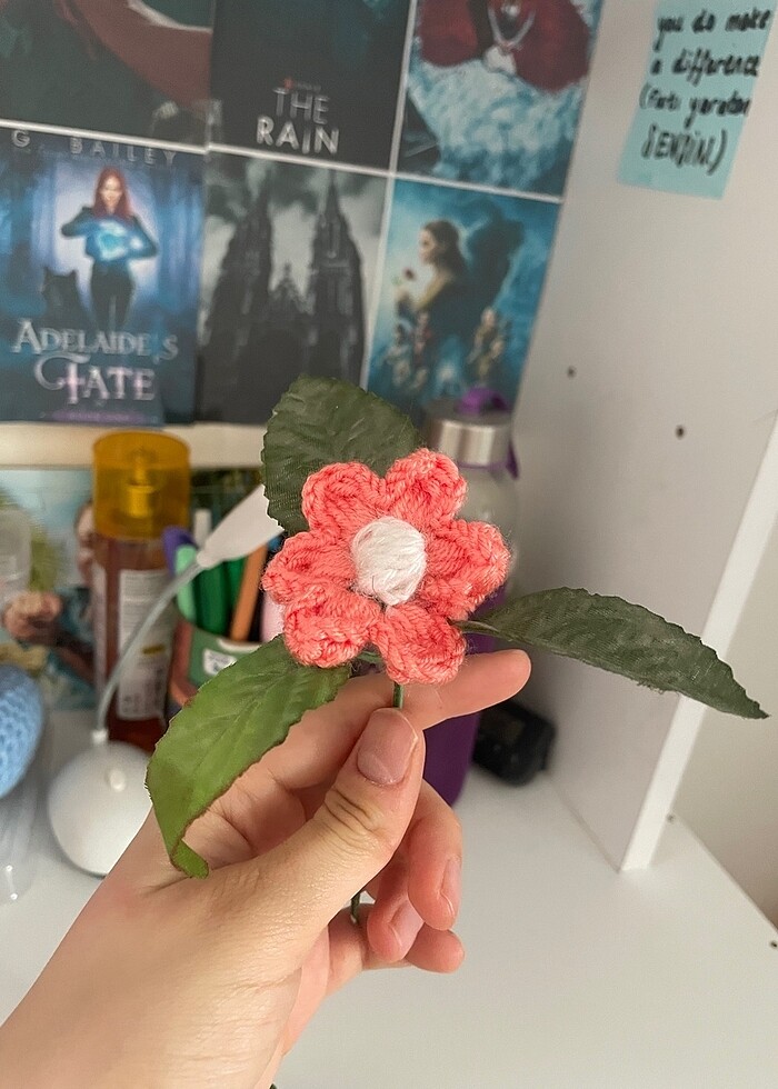 solmayan saksıda çiçek buket - Görsel 2