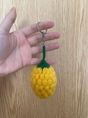 Örgü anahtarlık çiçej amigurumi - Görsel 9