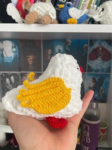 Beden Galatasaraylı amigurumi örgü kuş