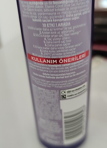 Beden Loreal elseve mor sıvı saç kremi