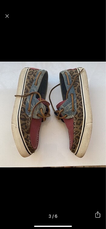 38 Beden Sperry Top sider bayan ayakkabı