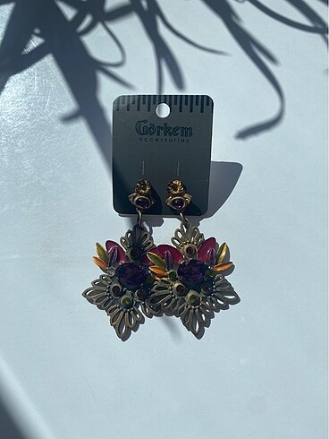 Accessorize Taşlı büyük küpe