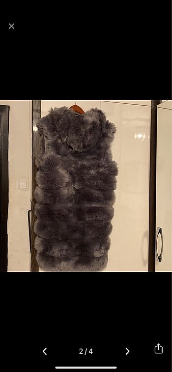 Zara Zara Peluş kapüşonlu yelek sıfır