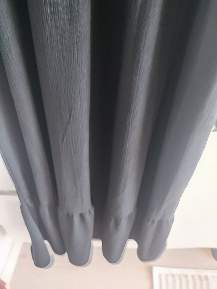 Siyah V Yakalı Salaş Hamile Elbisesi - Görsel 3