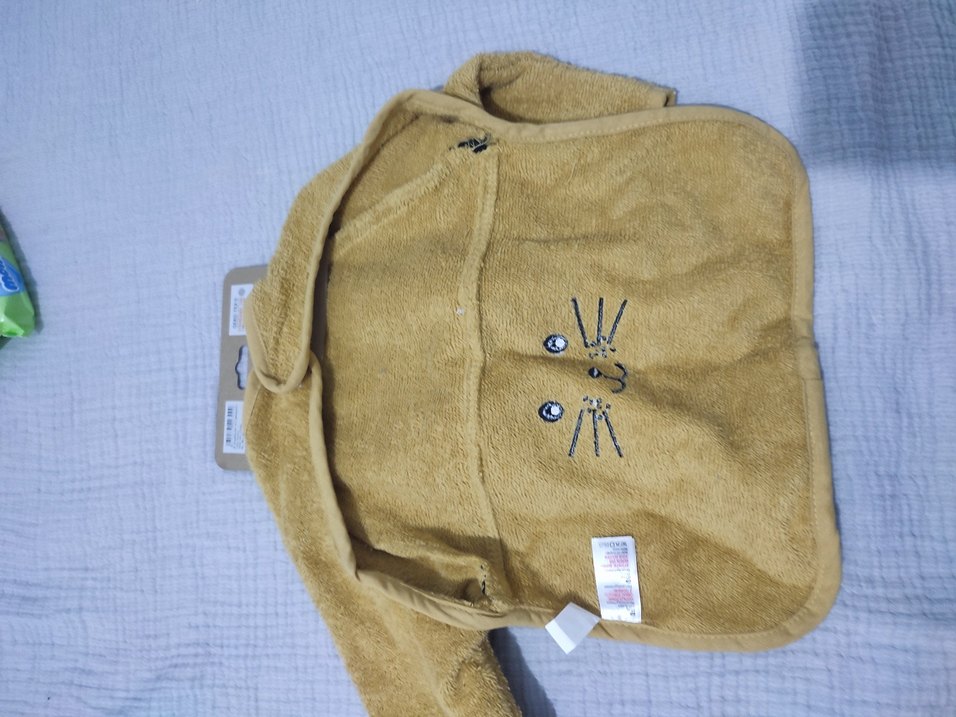 Kahverengi Desenli Bebek Önlüğü - Görsel 5