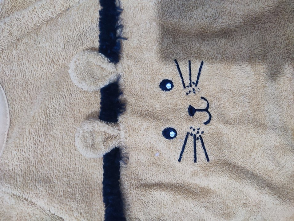 Kahverengi Desenli Bebek Önlüğü - Görsel 2