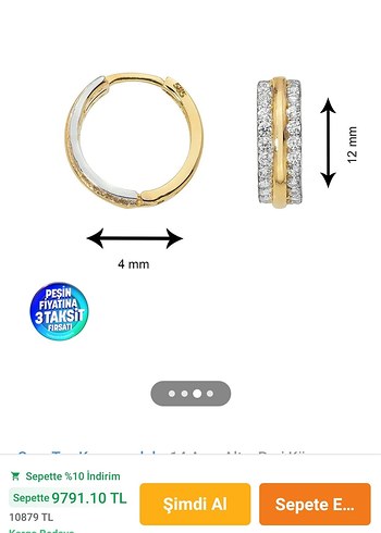 Altın küpe - Görsel 4