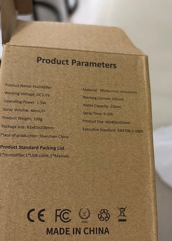 Beyaz Mini Hava Temizleyici ve Nemlendirici - Görsel 6