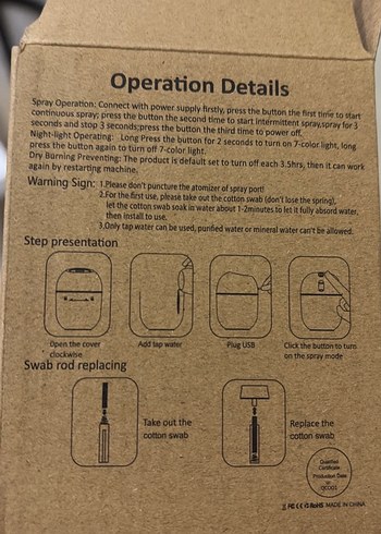 Beyaz Mini Hava Temizleyici ve Nemlendirici - Görsel 4