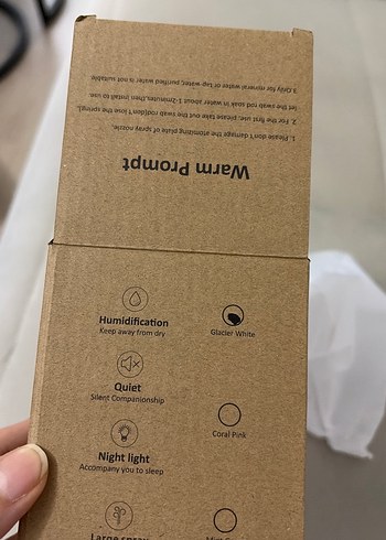 Beyaz Mini Hava Temizleyici ve Nemlendirici - Görsel 5