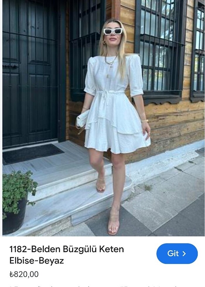 Beyaz elbise - Görsel 2