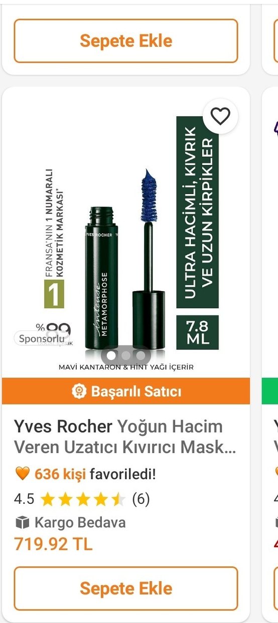 Yves Rocher Metamorphose Siyah Maskara 7.8 ml - Görsel 2
